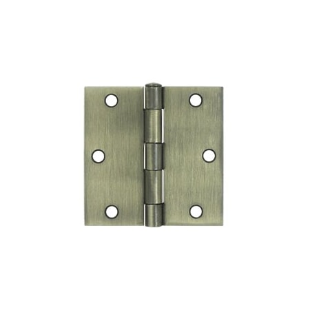 Deltana S35U5-R Square Hinges Antique Brass, 10PK pairs S35U5-R-XCP10